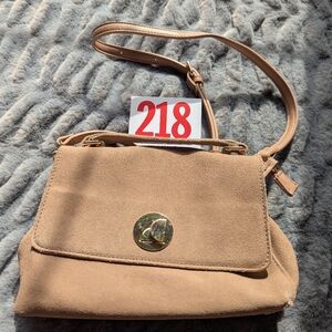 Lot 218  suede crossbody or shoulder bag similar to styles offered by brands lik